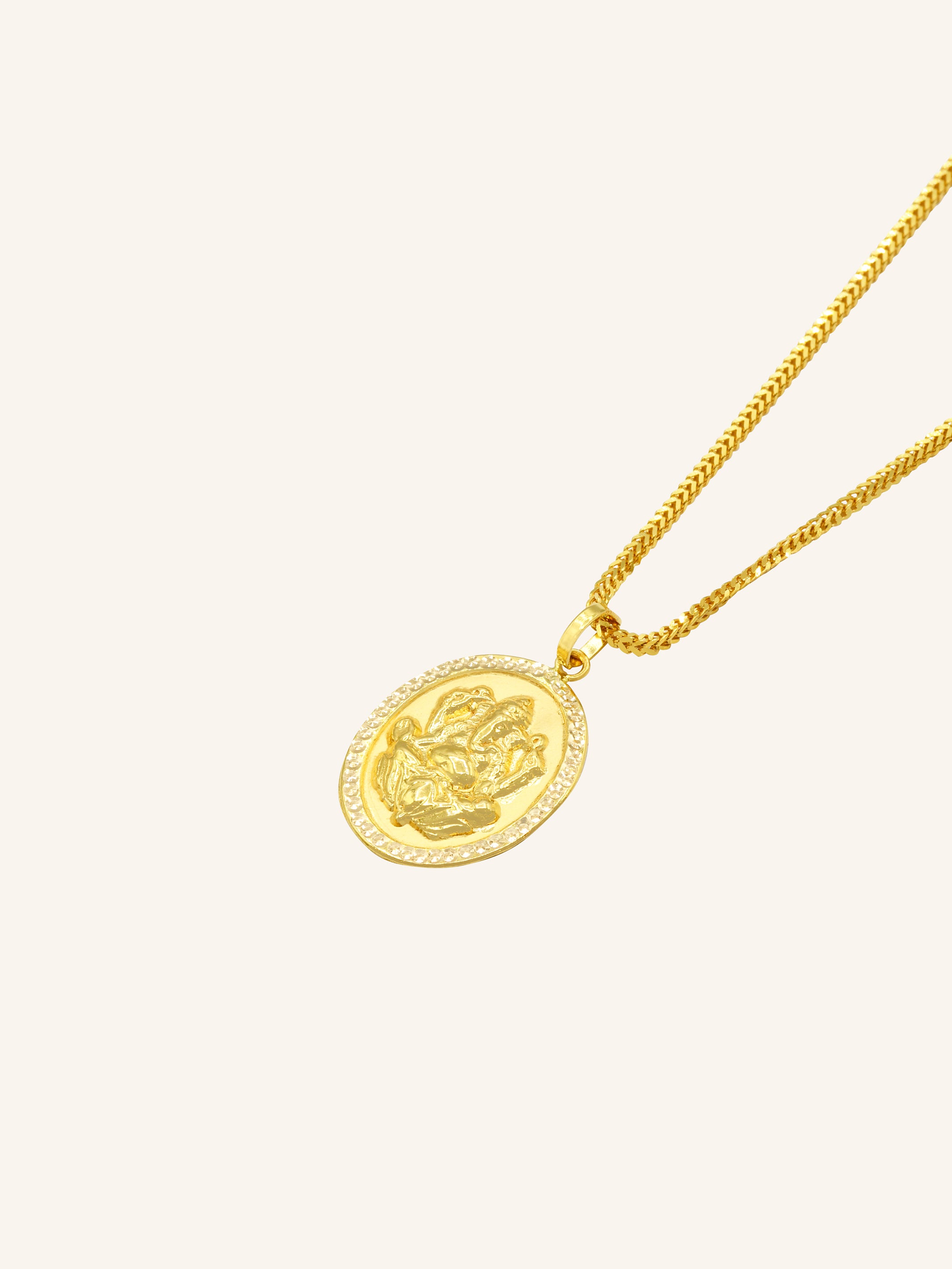 22ct Gold Ganesha Pendant - Roop Darshan