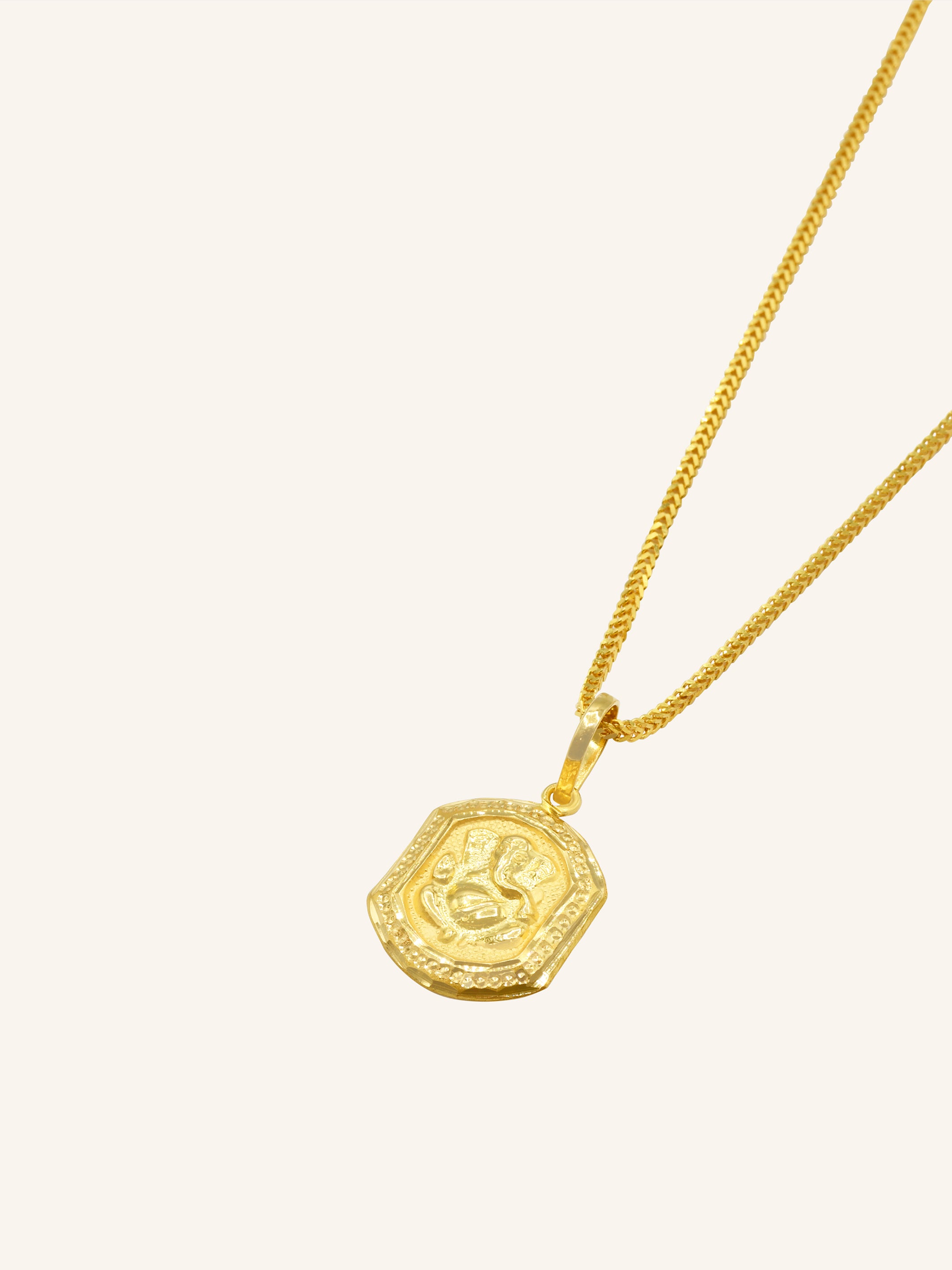 22ct Gold Ganesh Pendant - Roop Darshan