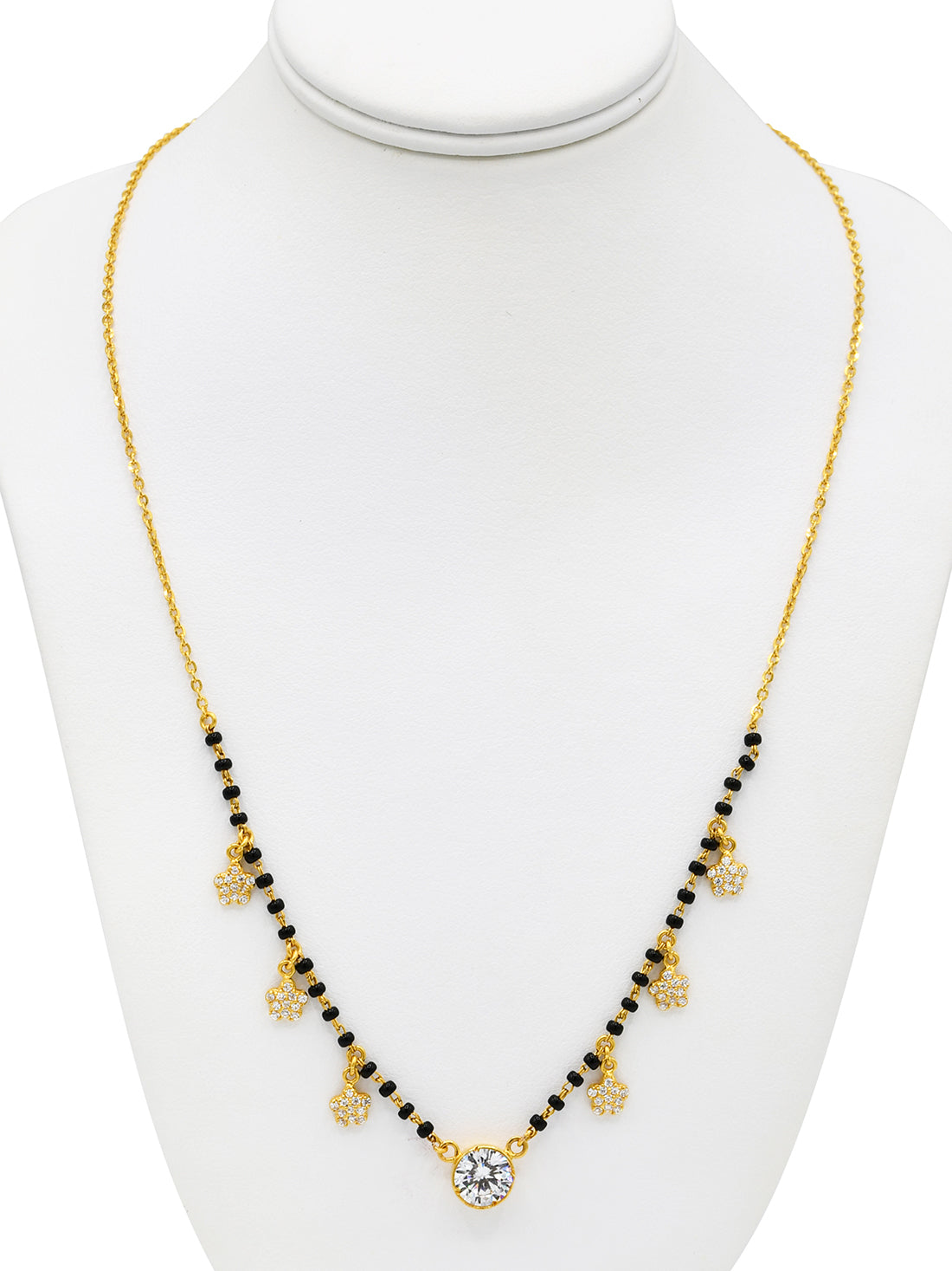 22ct Gold CZ Mangal Sutra - Roop Darshan