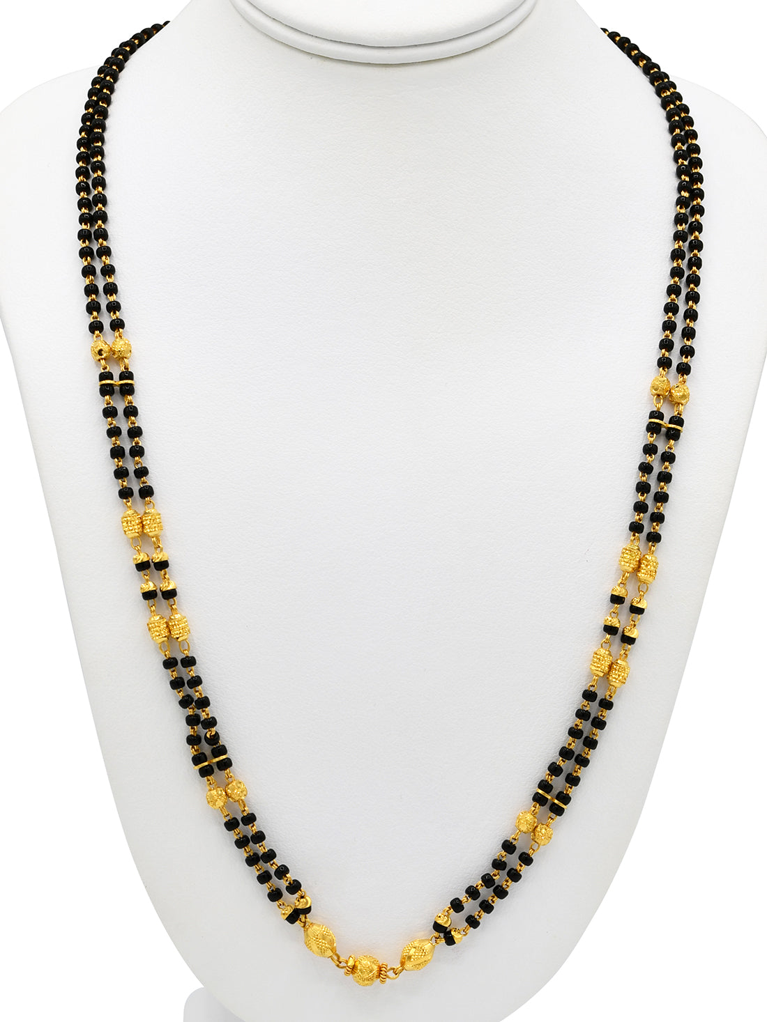 22ct Gold Ball 2 Row Mangal Sutra - Roop Darshan