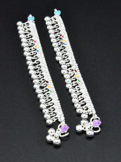 Baby Silver Anklets - Roop Darshan