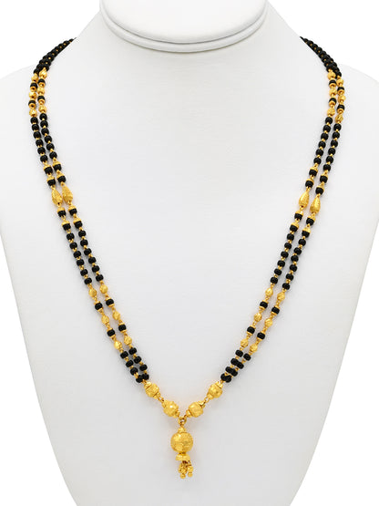 22ct Gold Ball 2 Row Mangal Sutra