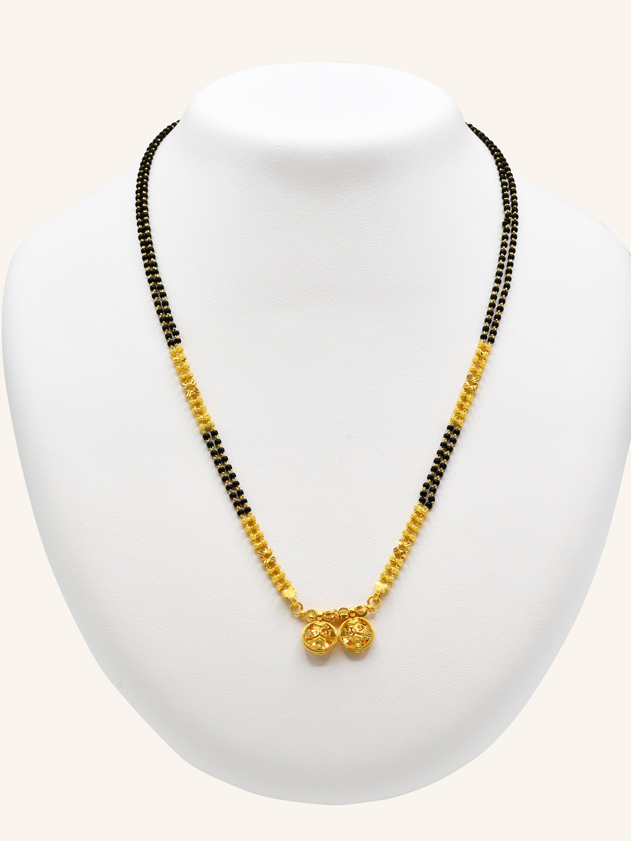 22ct Gold Two Row Mangal Sutra - Roop Darshan