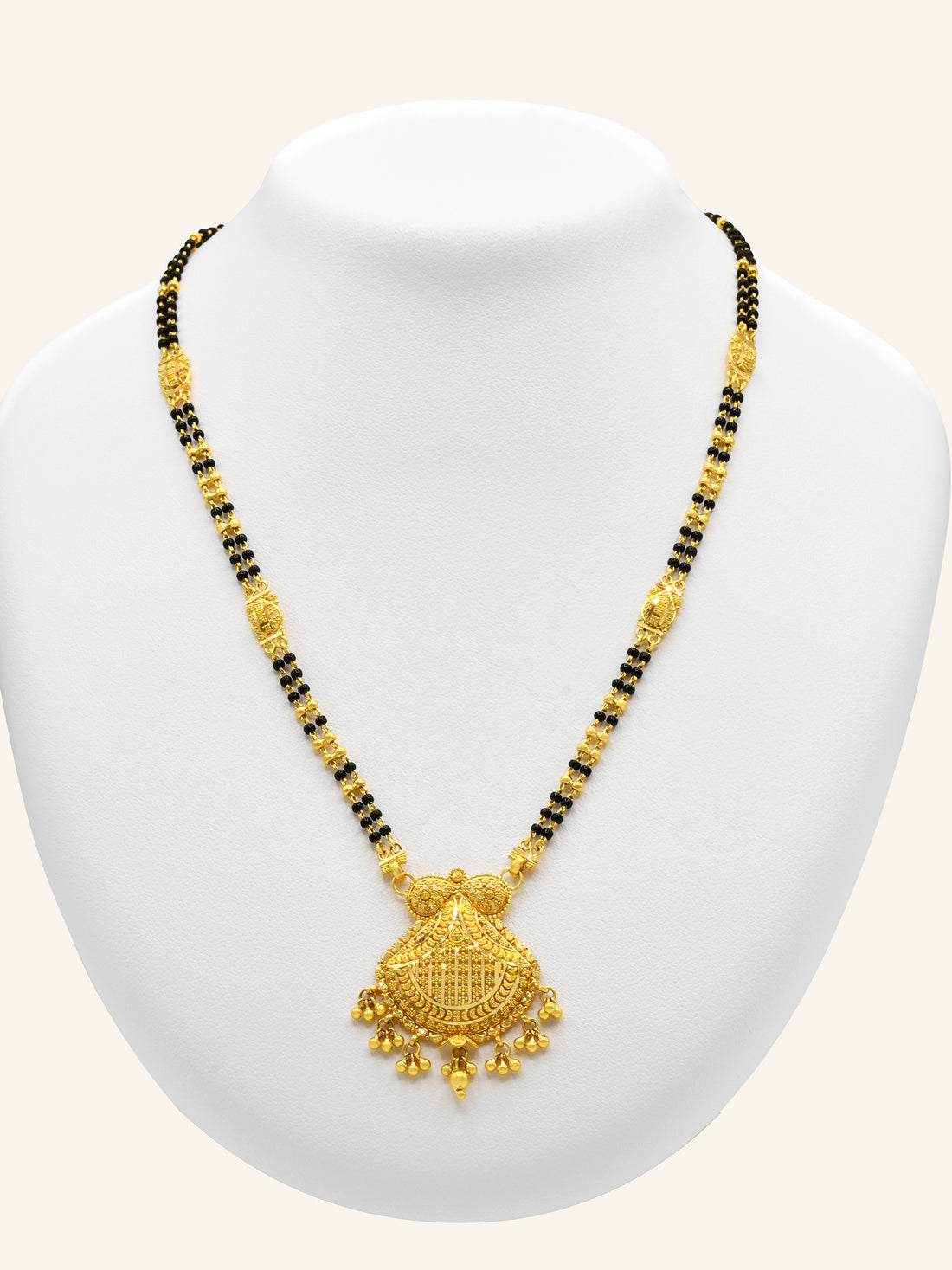 22ct Gold Two Row Mangal Sutra - Roop Darshan