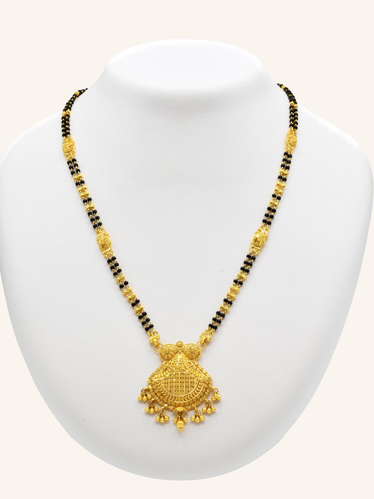 22ct Gold Two Row Mangal Sutra - Roop Darshan