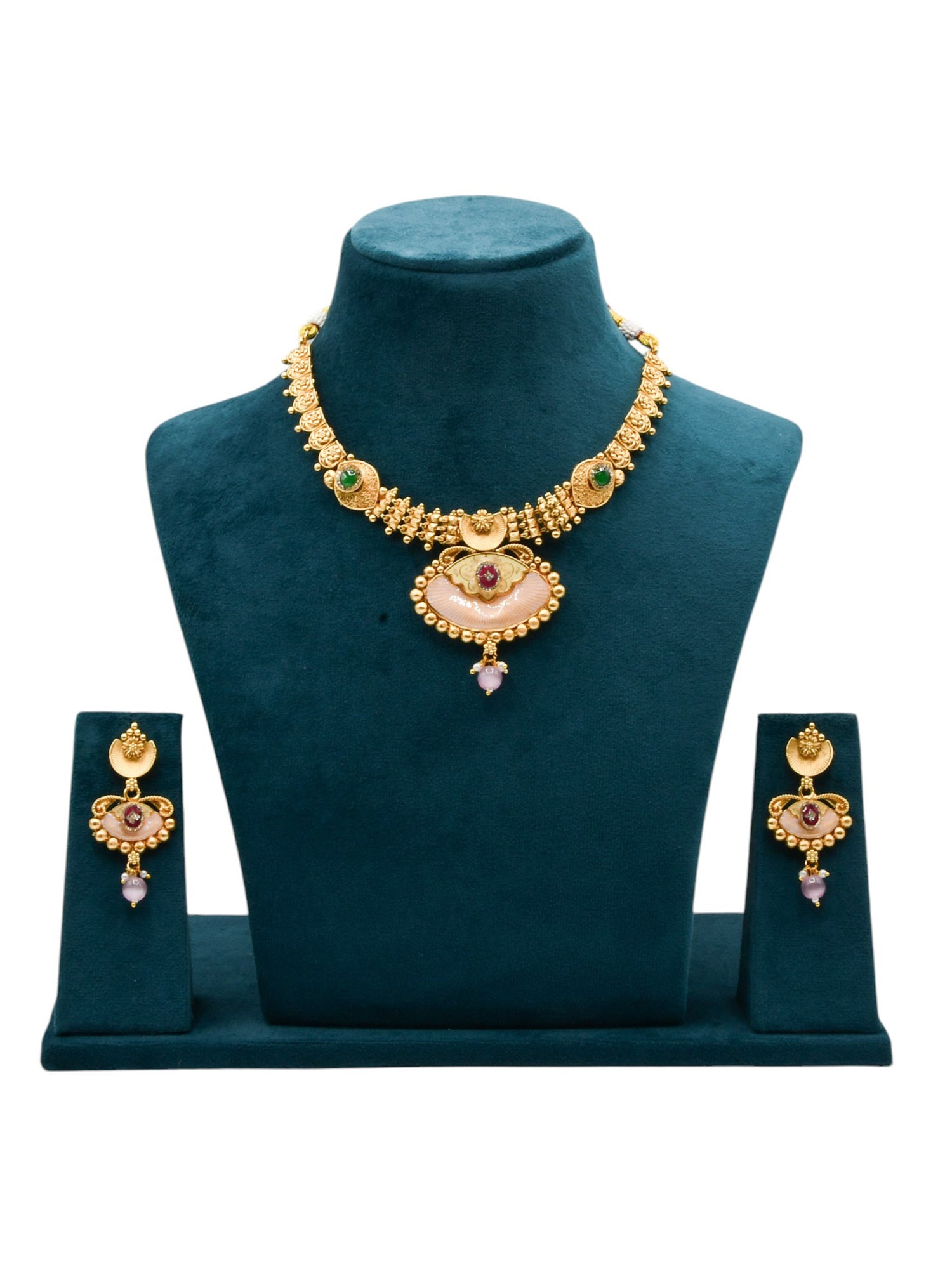 Costume Necklace Set - Roop Darshan
