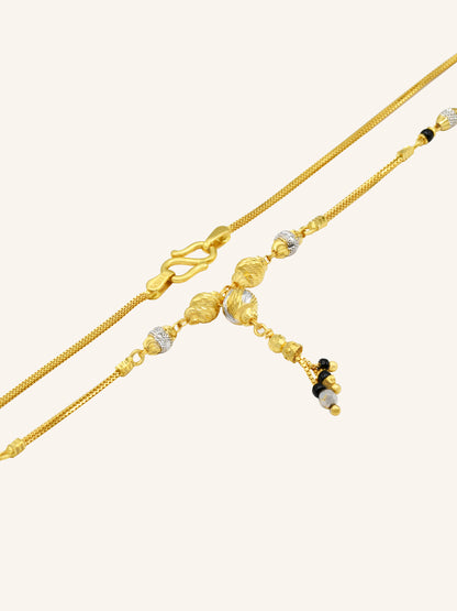 22ct Gold Ball Mangal Sutra - Roop Darshan