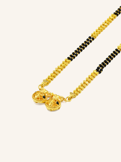 22ct Gold Two Row Mangal Sutra - Roop Darshan