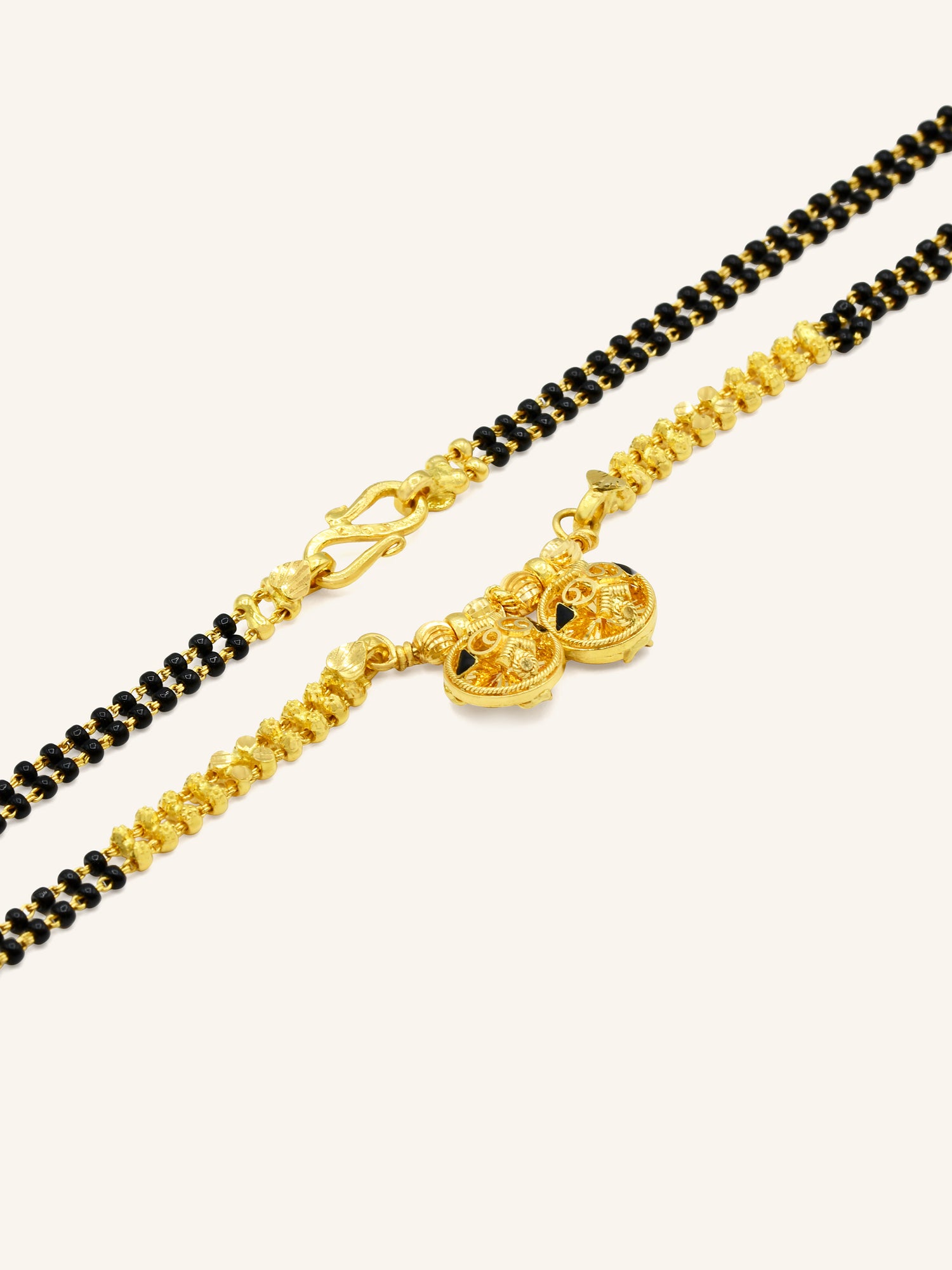 22ct Gold Two Row Mangal Sutra - Roop Darshan