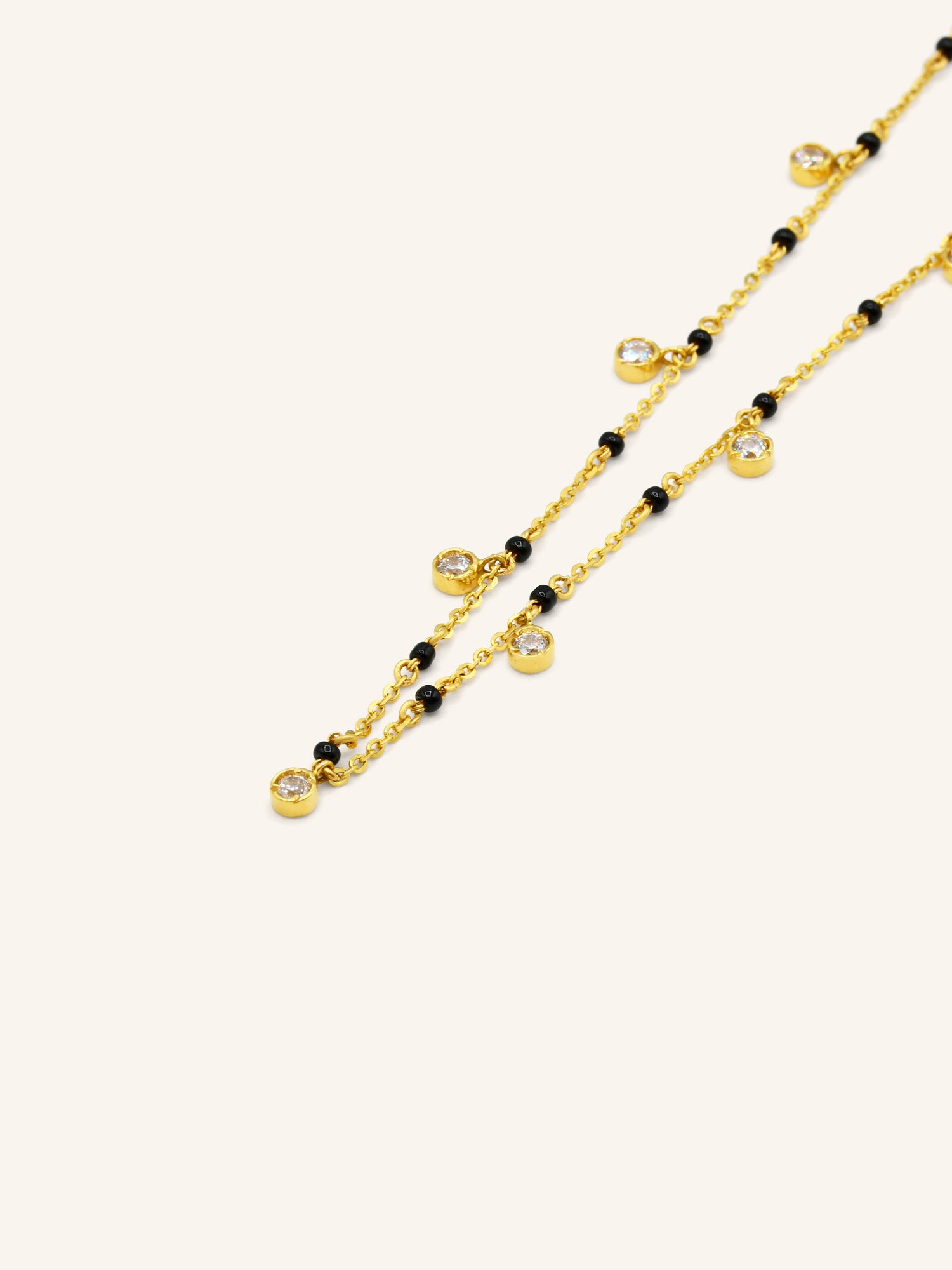22ct Gold CZ Mangal Sutra - Roop Darshan