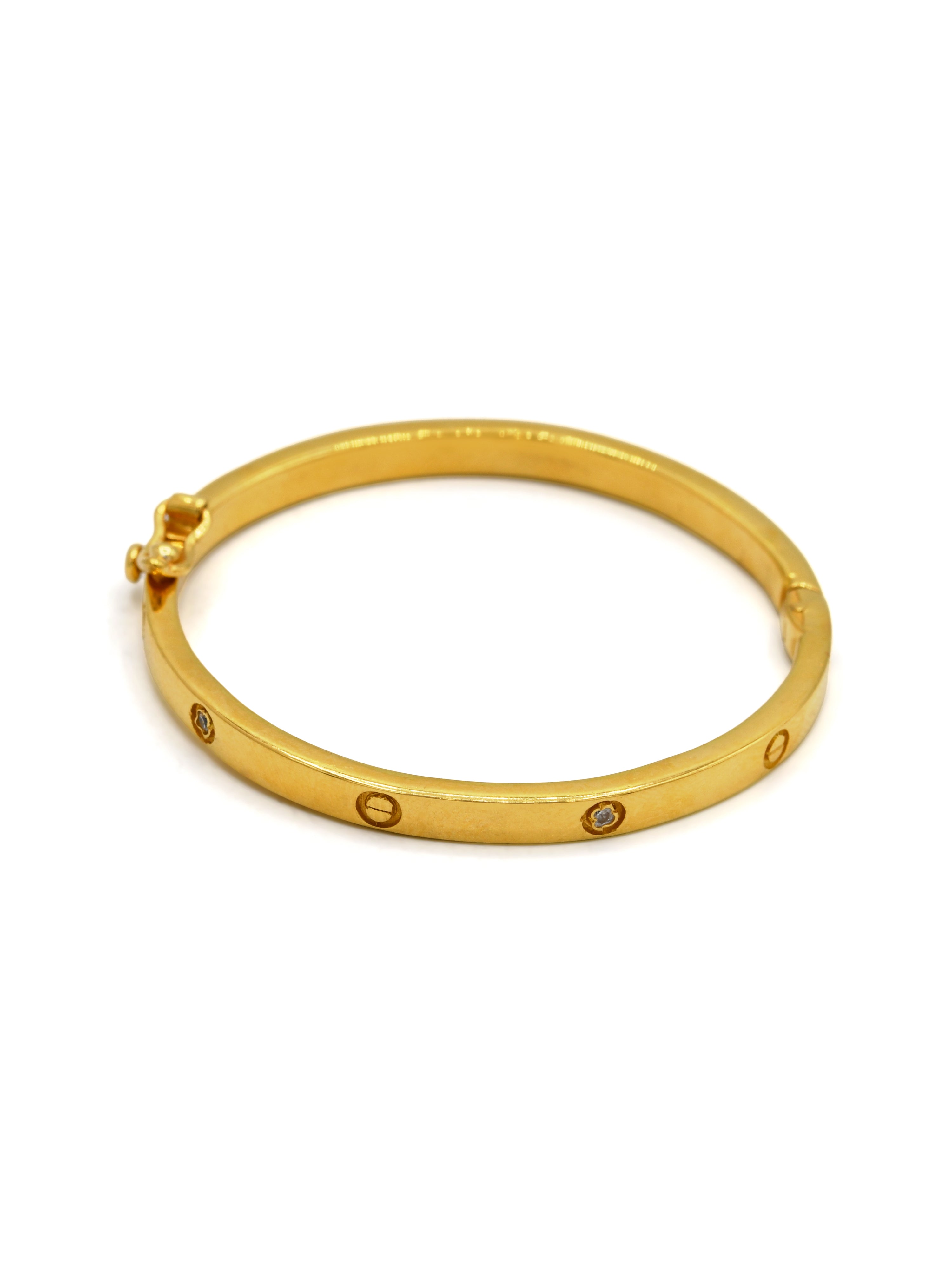 22ct Gold 1 Piece Baby Bangle - Roop Darshan