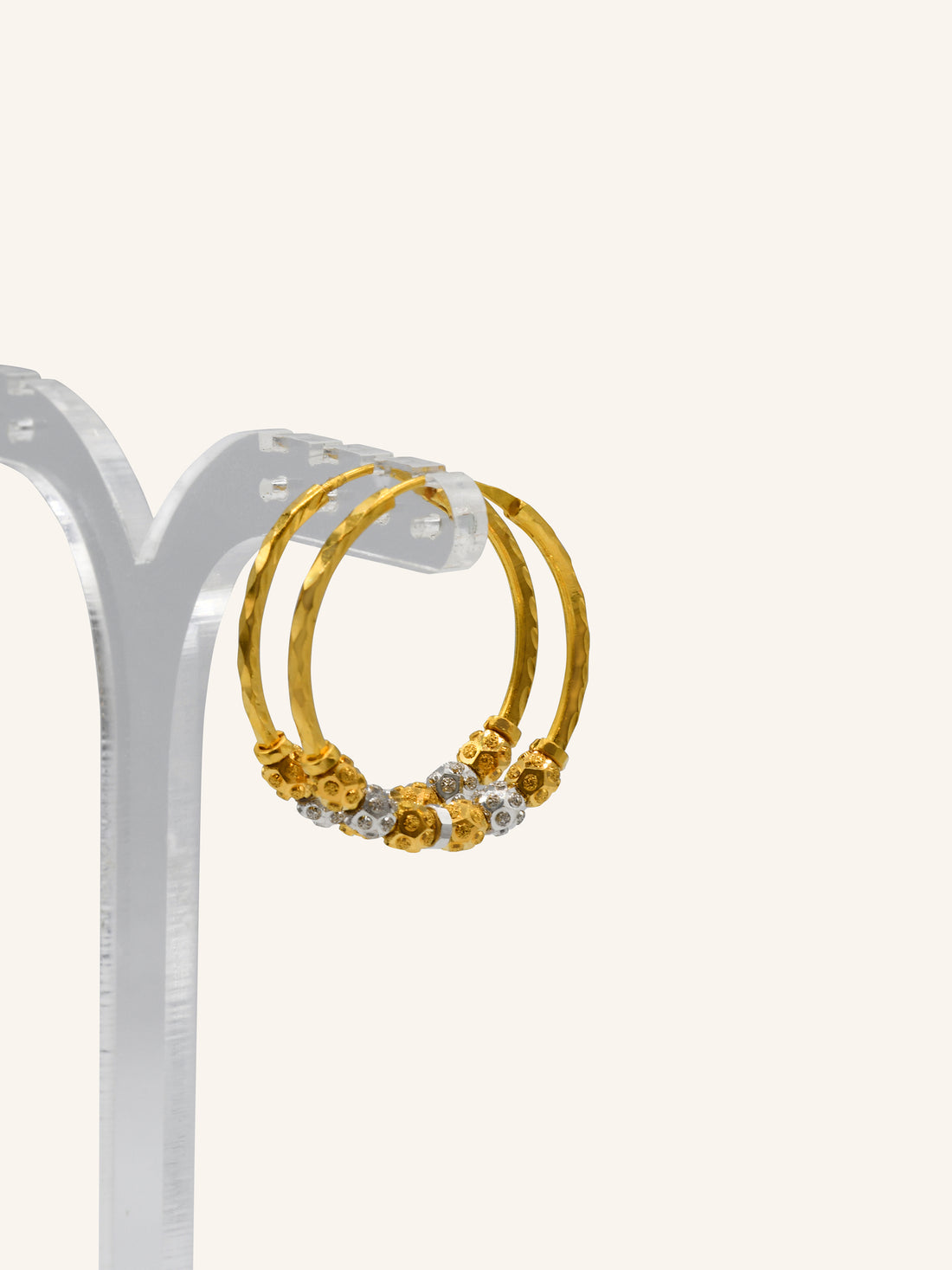 22ct Gold Two Tone Ball Bali - Roop Darshan
