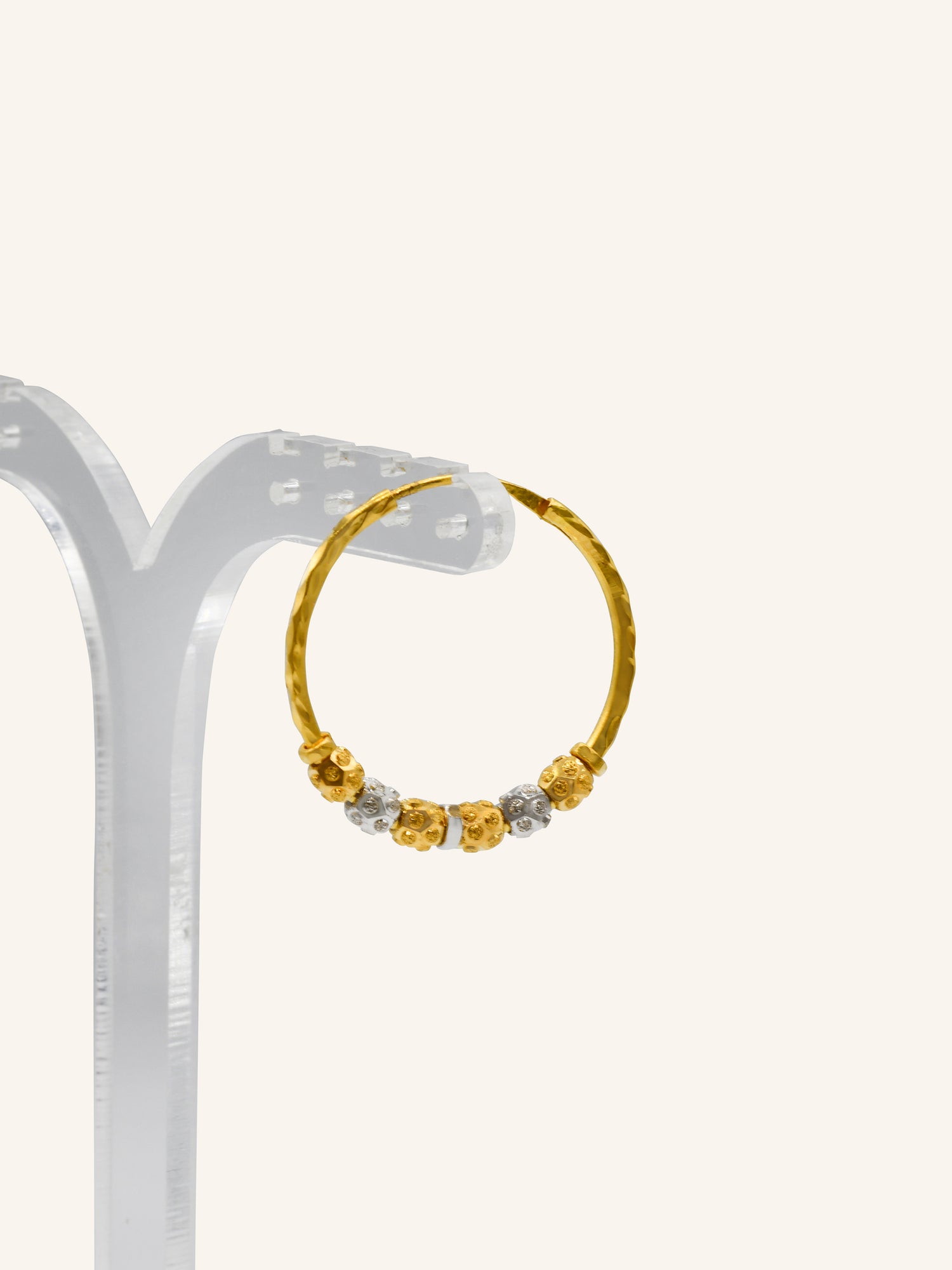 22ct Gold Two Tone Ball Bali - Roop Darshan