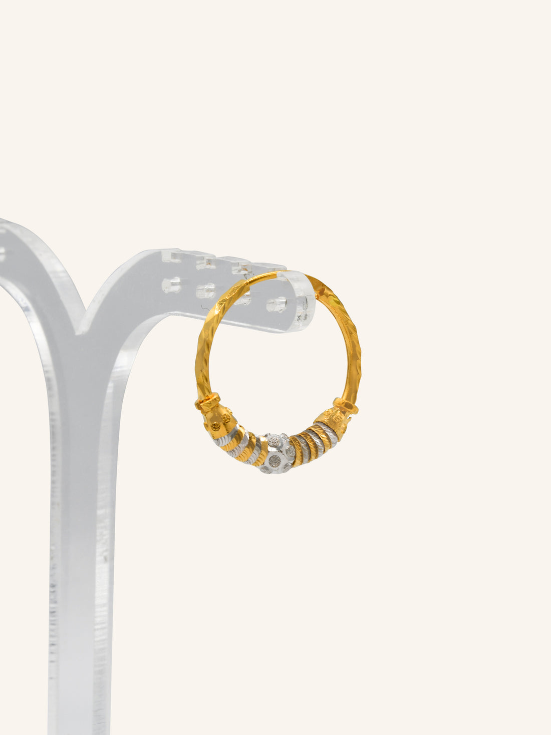 22ct Gold Two Tone Bali 4.43 GMS - Roop Darshan