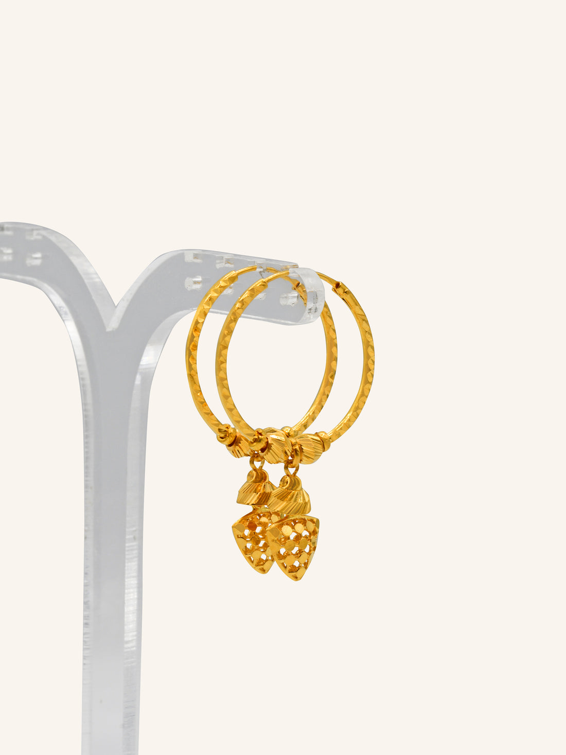 22ct Gold Heart Ball Bali 4.41 GMS - Roop Darshan