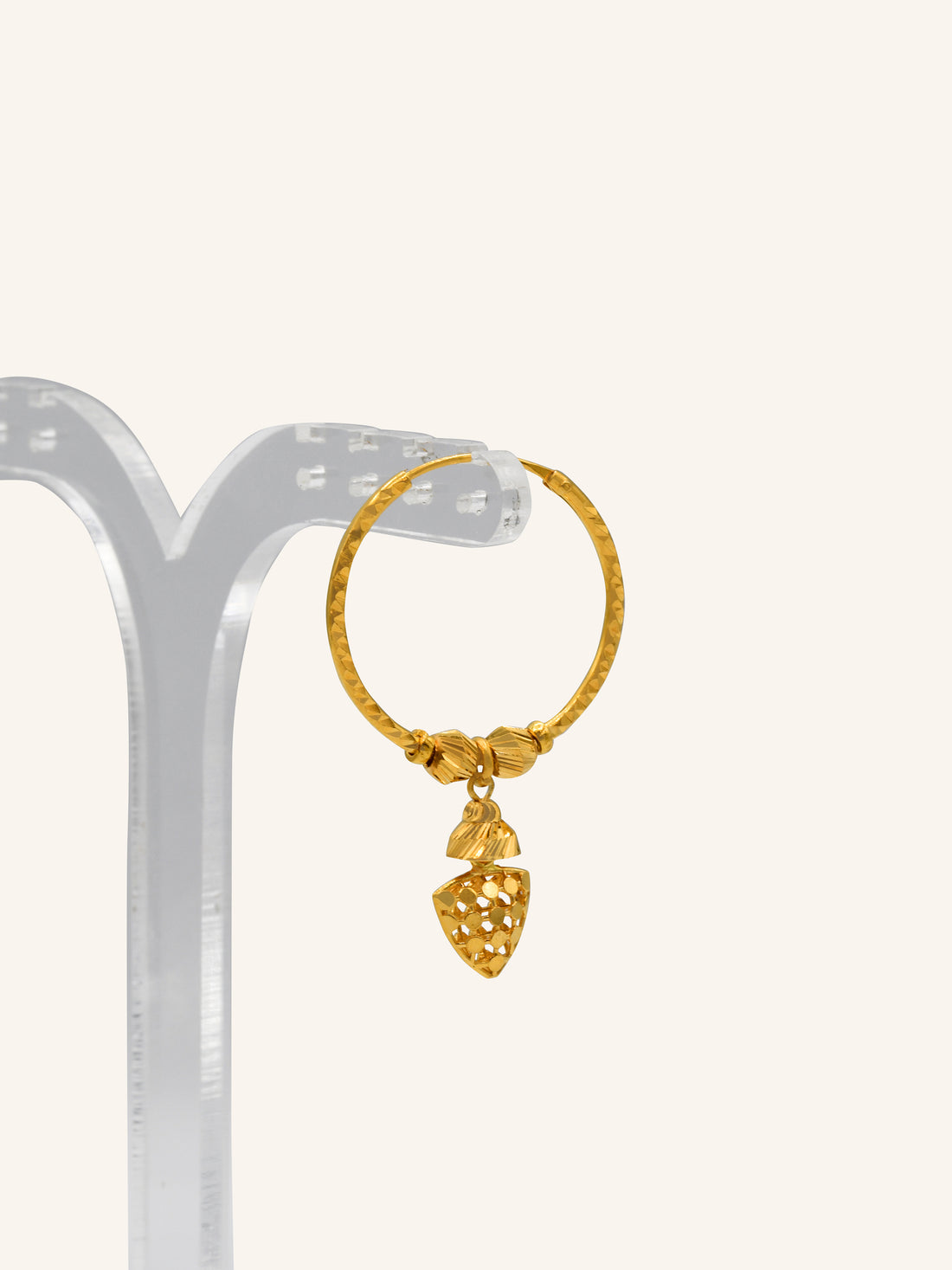 22ct Gold Heart Ball Bali 4.41 GMS - Roop Darshan