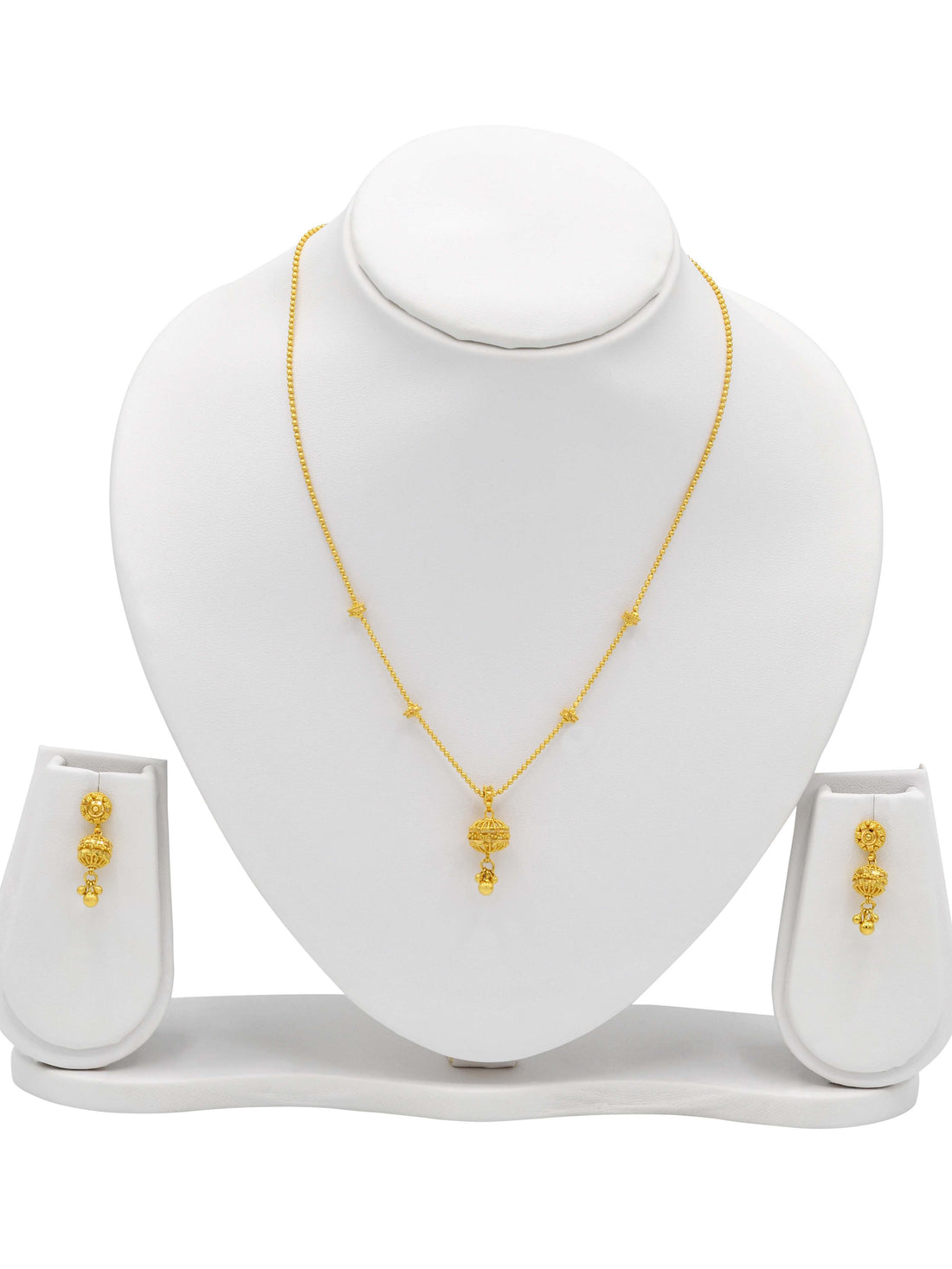 22ct Gold Ball Necklace Set