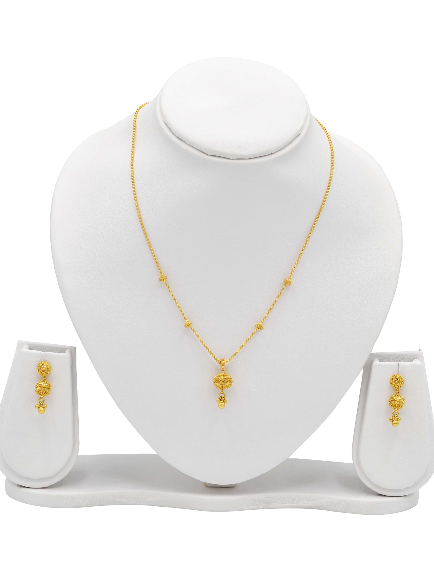 22ct Gold Ball Necklace Set