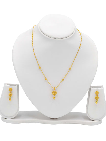 22ct Gold Ball Necklace Set