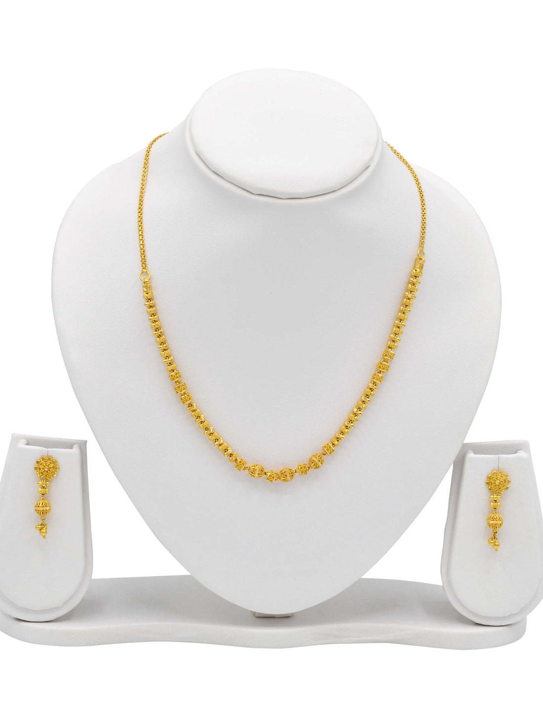 22ct Gold Ball Necklace Set