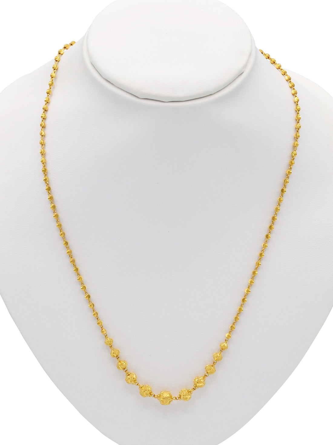 22ct Gold Ball Necklace Set