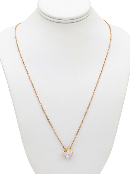 18ct Rose Gold CZ Fancy Chain