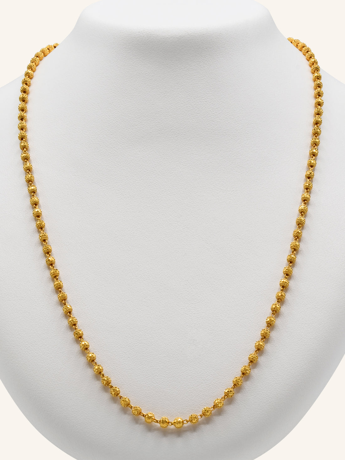 22ct Gold Ball Fancy Chain - Roop Darshan