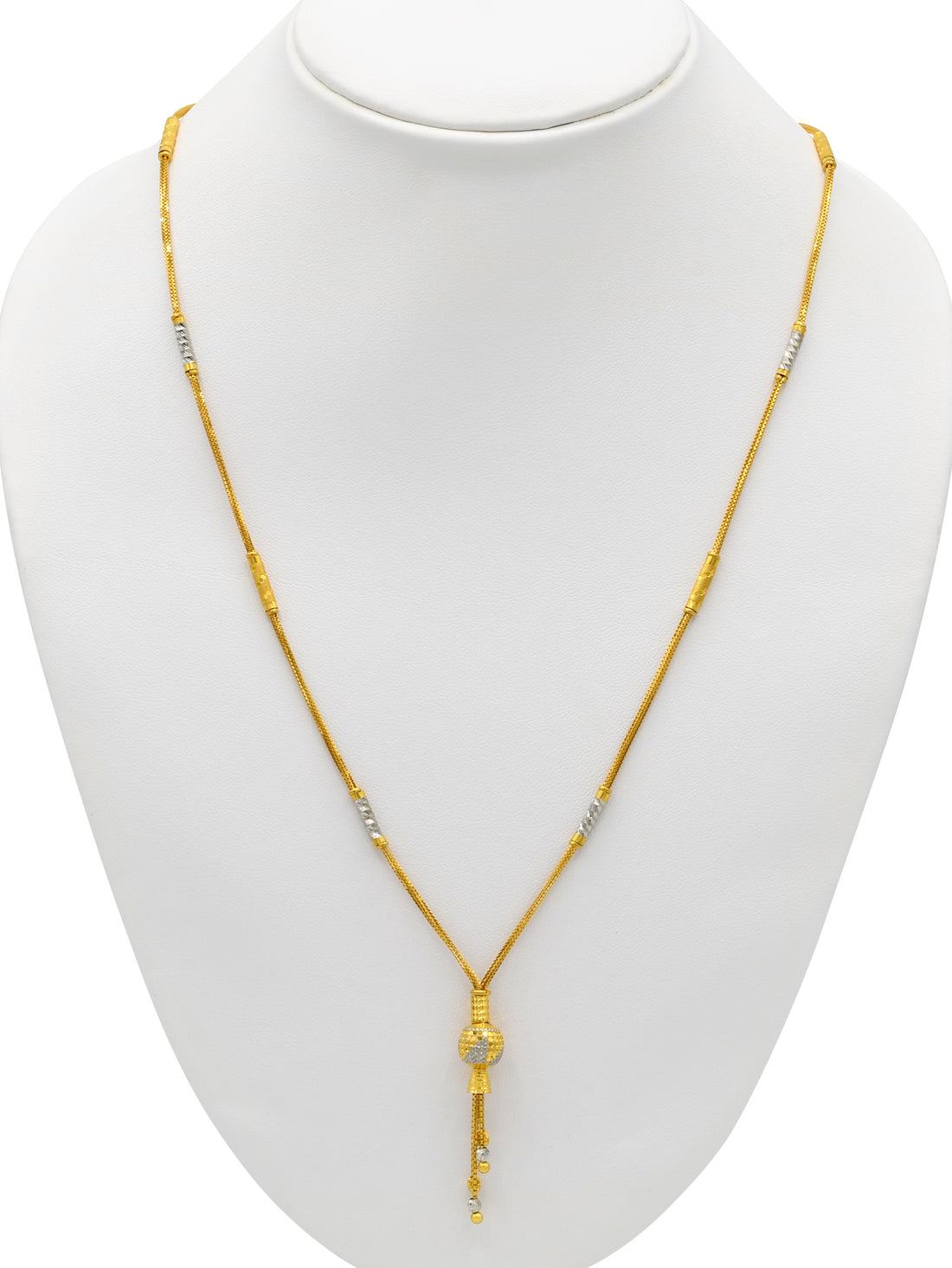 22ct Gold Two Tone Fancy Chain