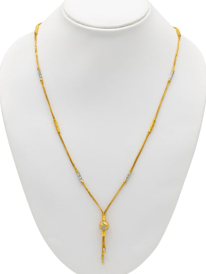 22ct Gold Two Tone Fancy Chain