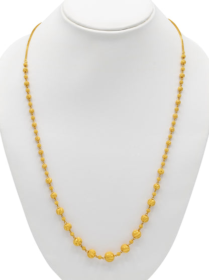 22ct Gold Ball Fancy Chain