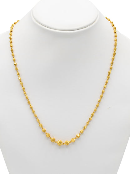22ct Gold Ball Fancy Chain