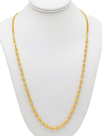 22ct Gold Ball Fancy Chain