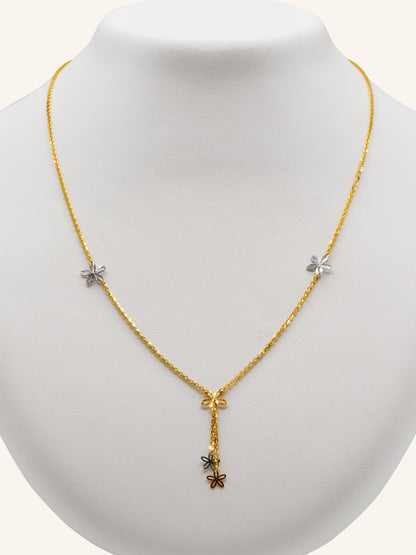 22ct Gold Two Tone Fancy Chain - Roop Darshan