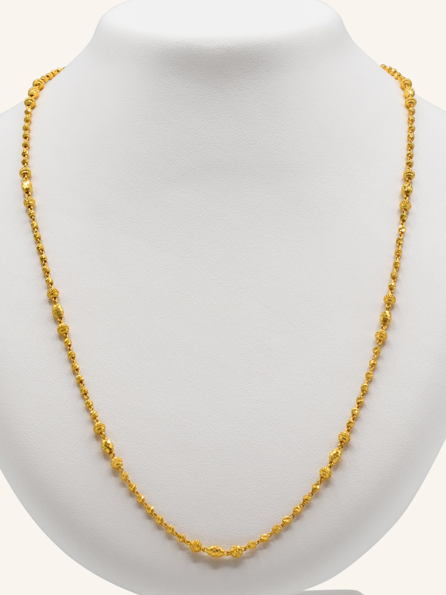 22ct Gold Ball Fancy Chain - Roop Darshan