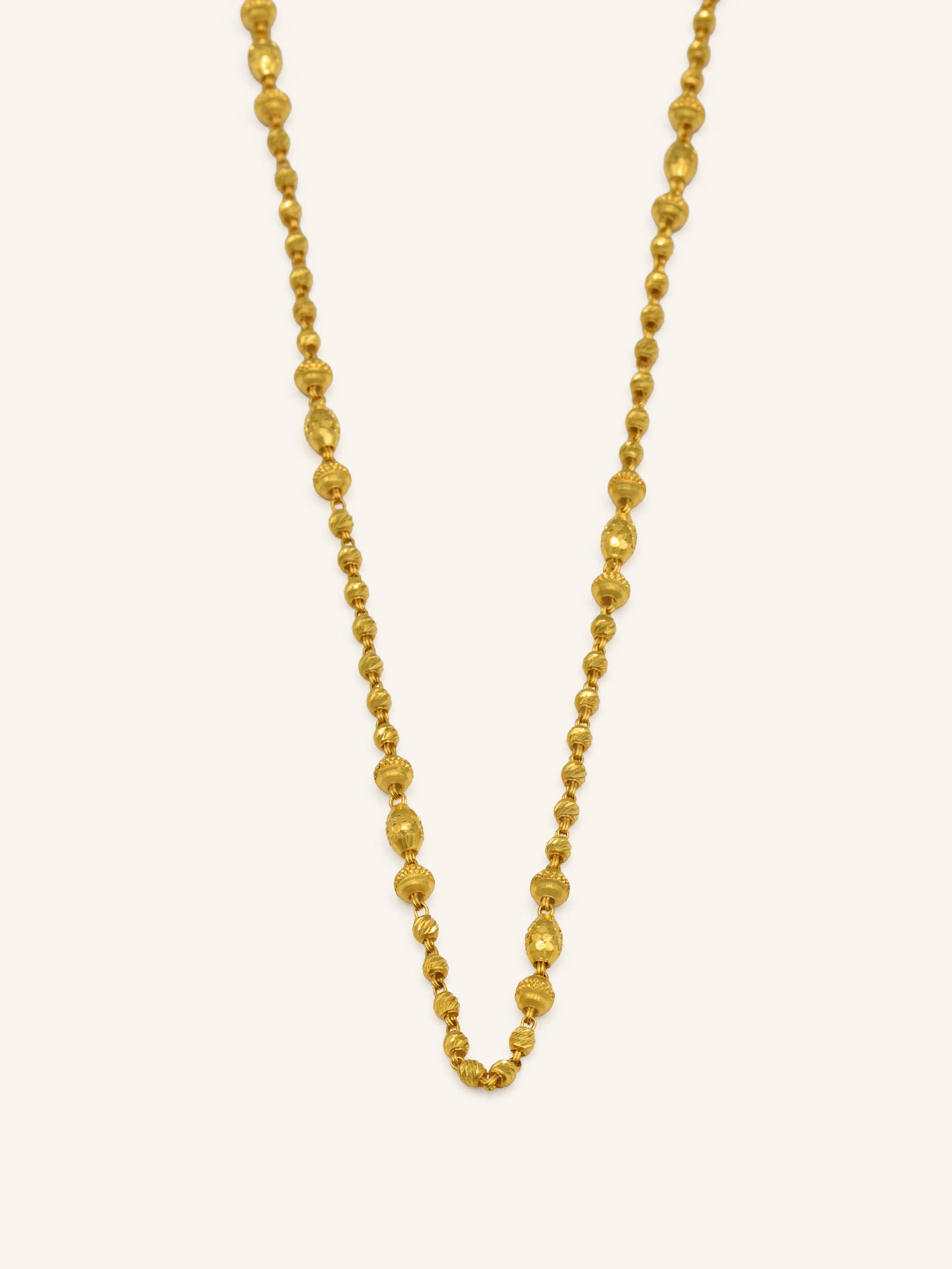22ct Gold Ball Fancy Chain - Roop Darshan