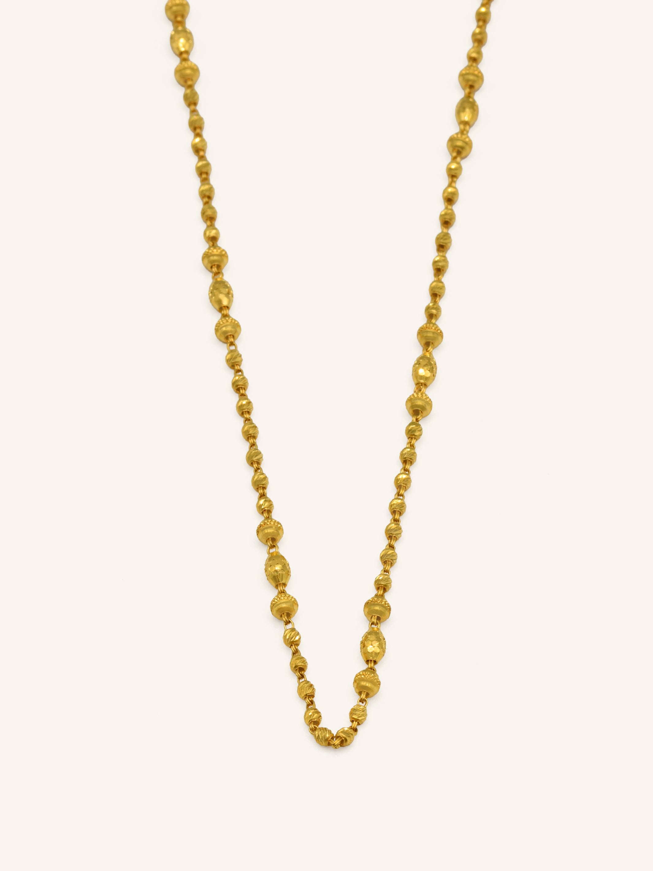 22ct Gold Ball Fancy Chain - Roop Darshan