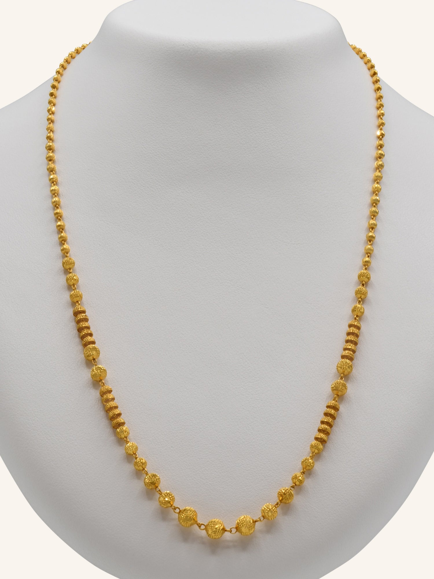 22ct Gold Ball Fancy Chain - Roop Darshan