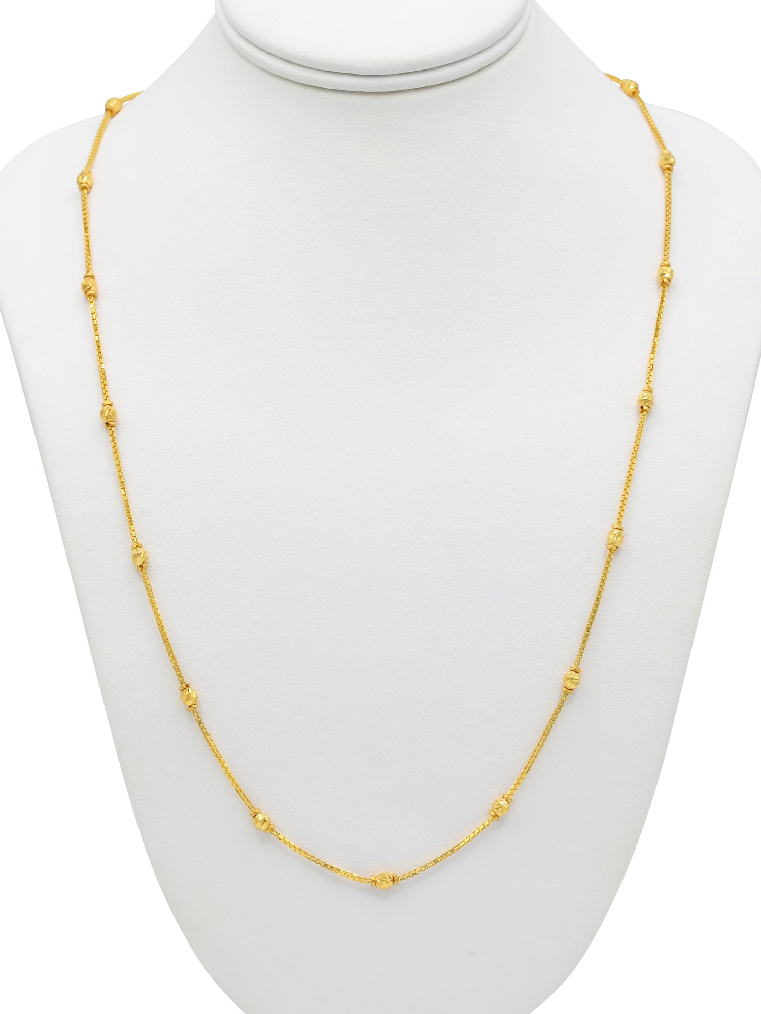 22ct Gold Ball Fancy Chain