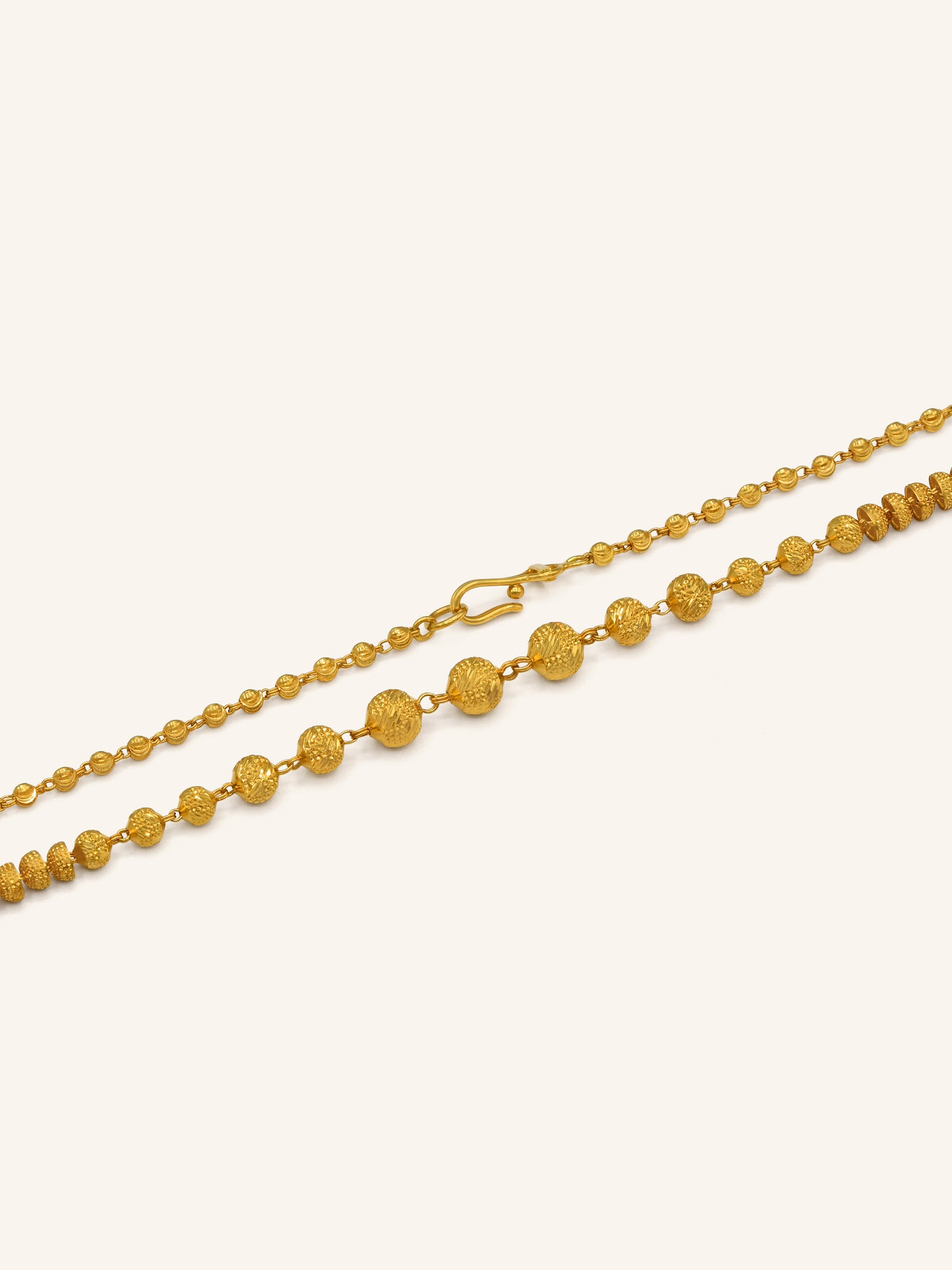 22ct Gold Ball Fancy Chain - Roop Darshan