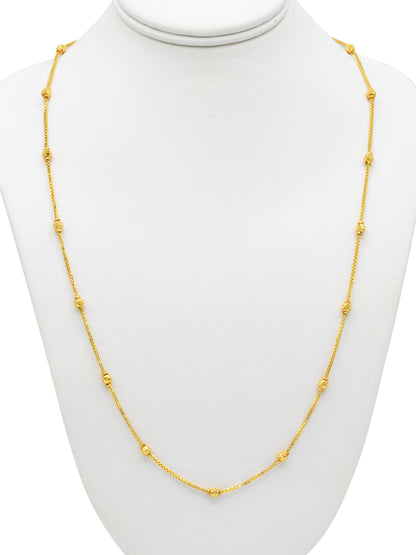 22ct Gold Ball Fancy Chain