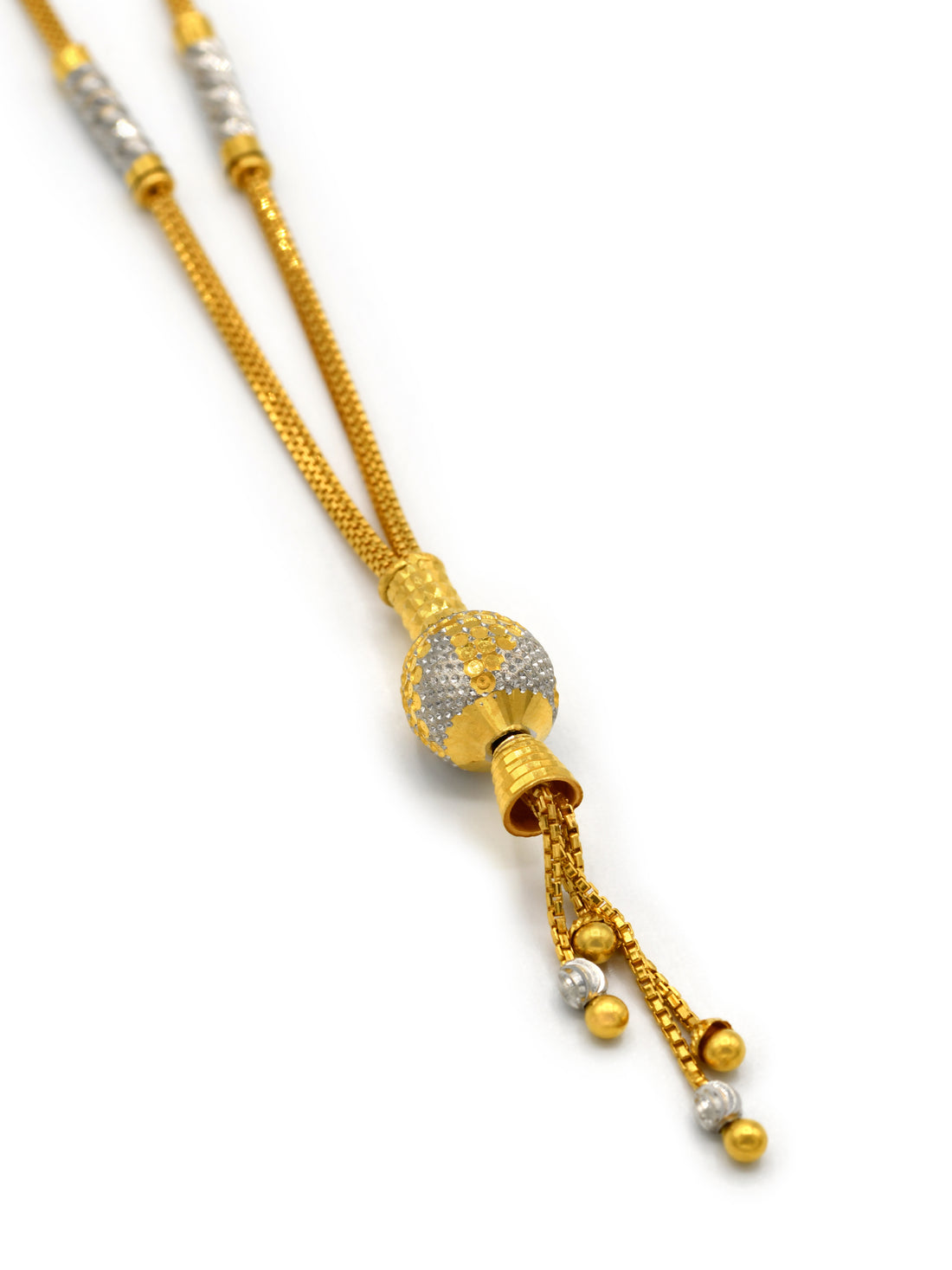 22ct Gold Two Tone Fancy Chain