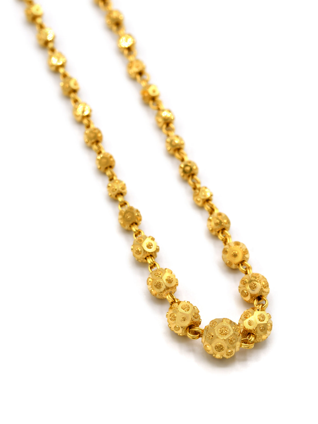 22ct Gold Ball Fancy Chain