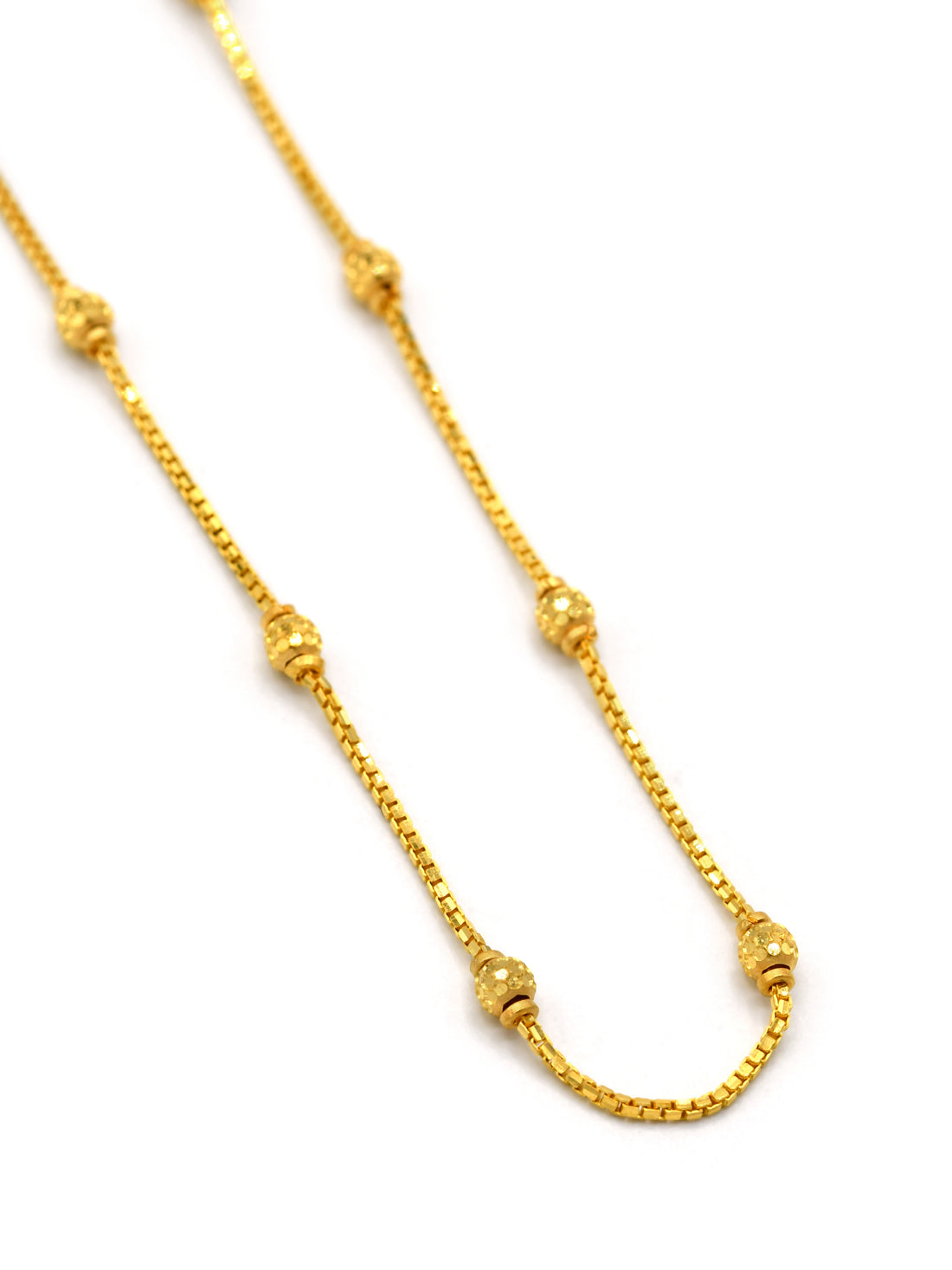 22ct Gold Ball Fancy Chain
