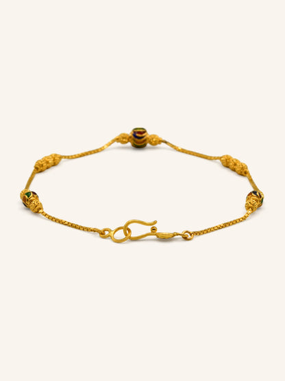 22ct Gold Minakari Bracelet - Roop Darshan