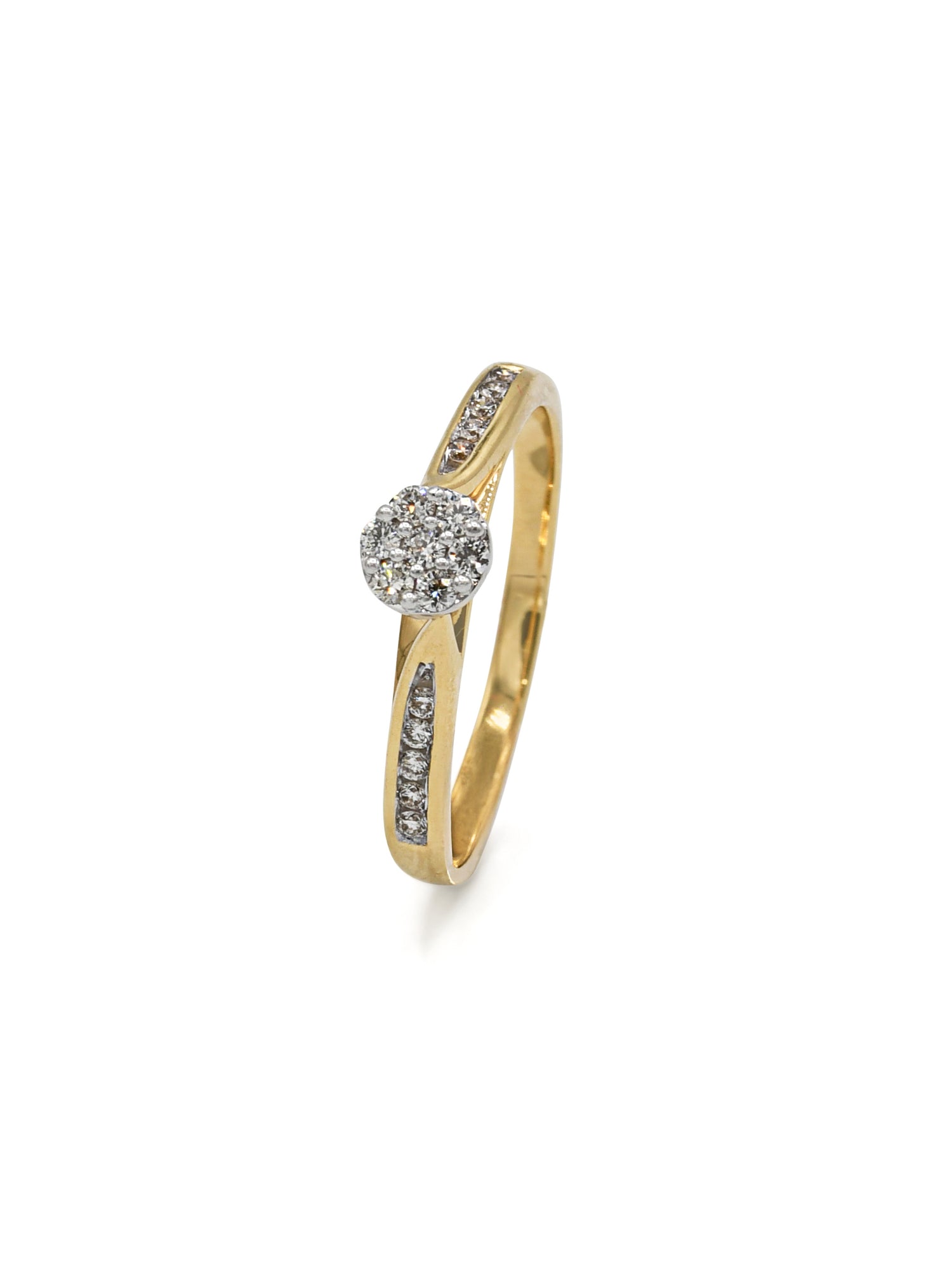 18ct Gold Diamond Ladies Ring