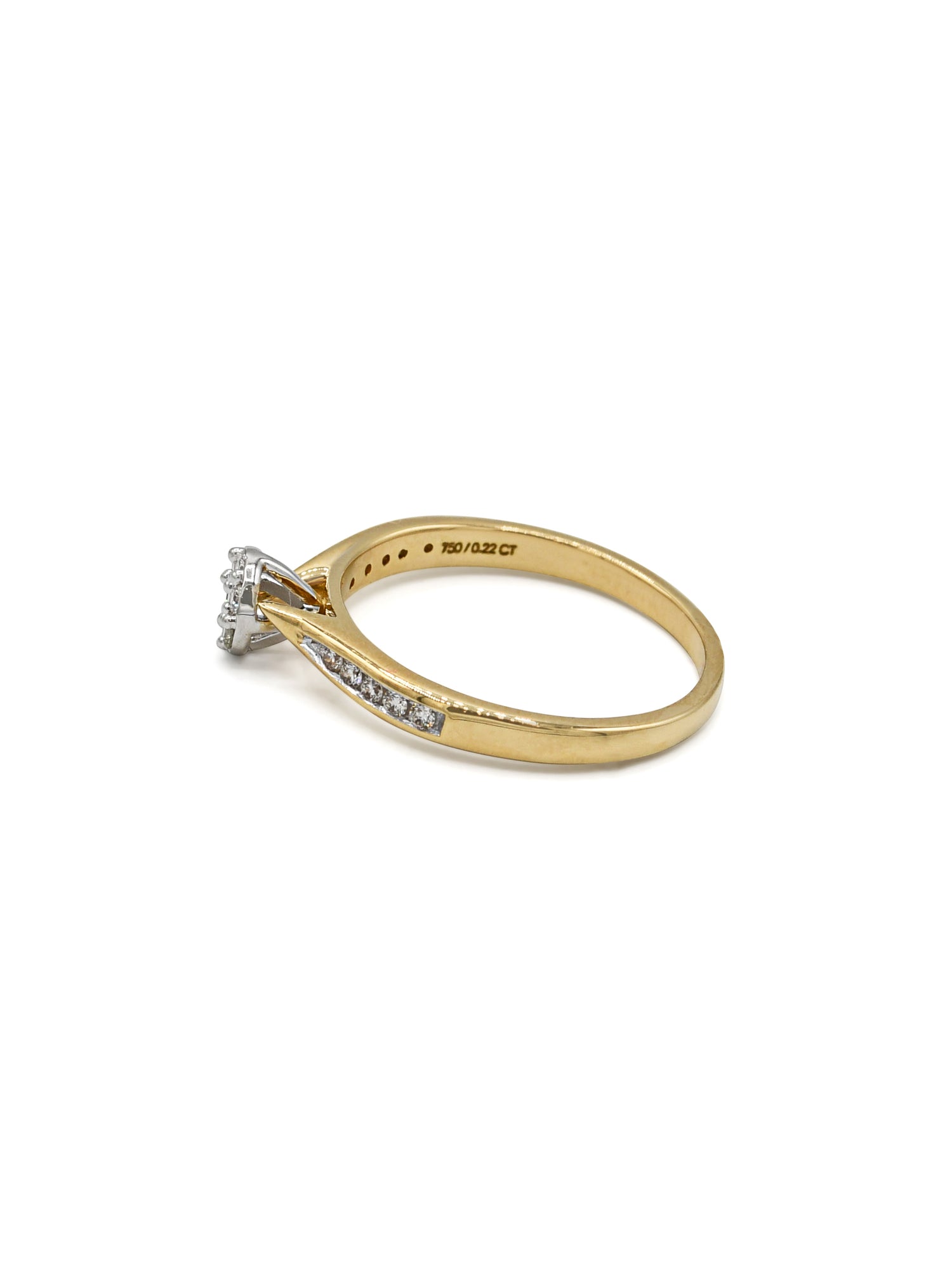 18ct Gold Diamond Ladies Ring