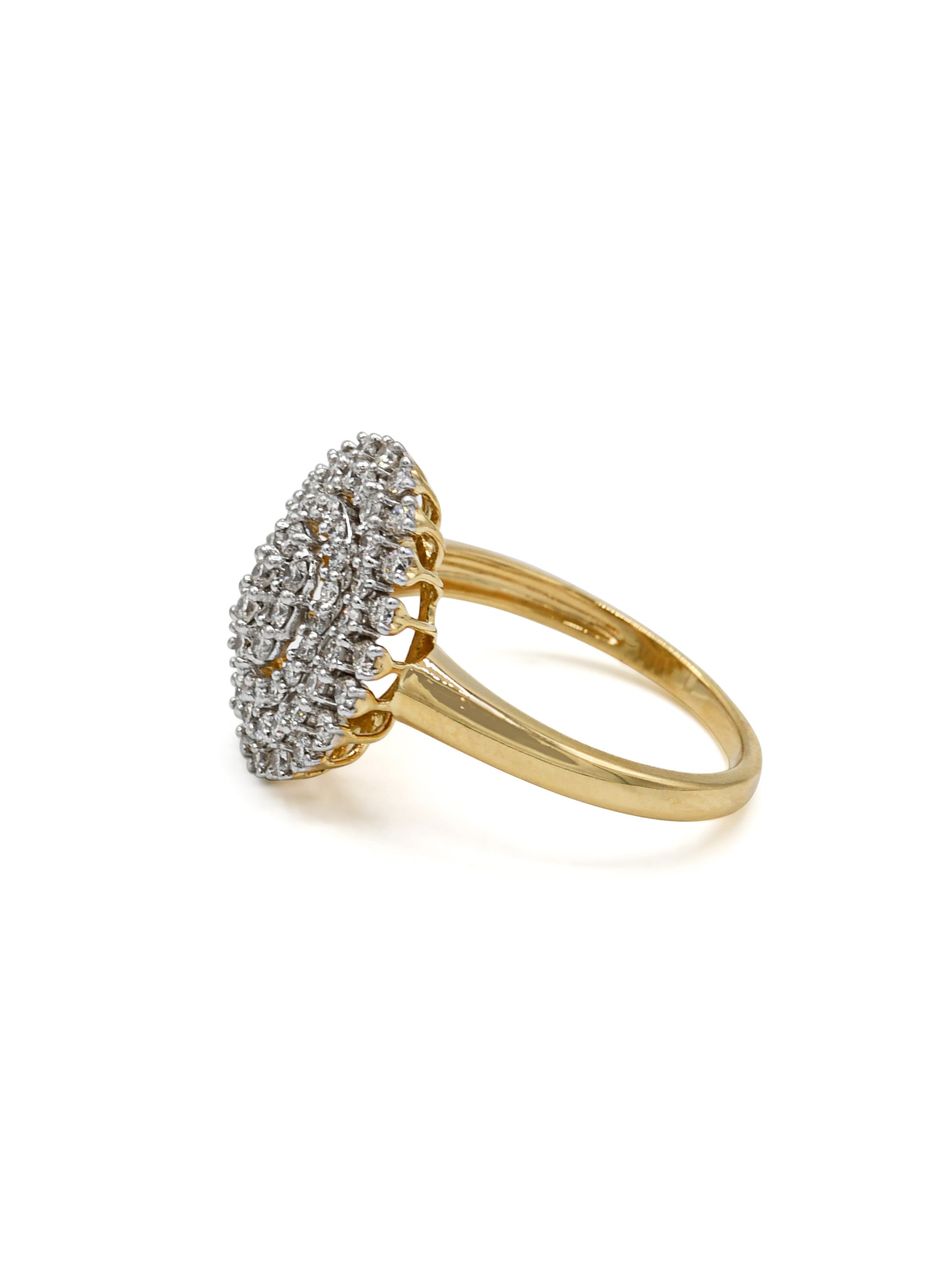 18ct Gold Dia Ladies Ring NW 4.85 GMS 68 Dia 0.98ct - Roop Darshan