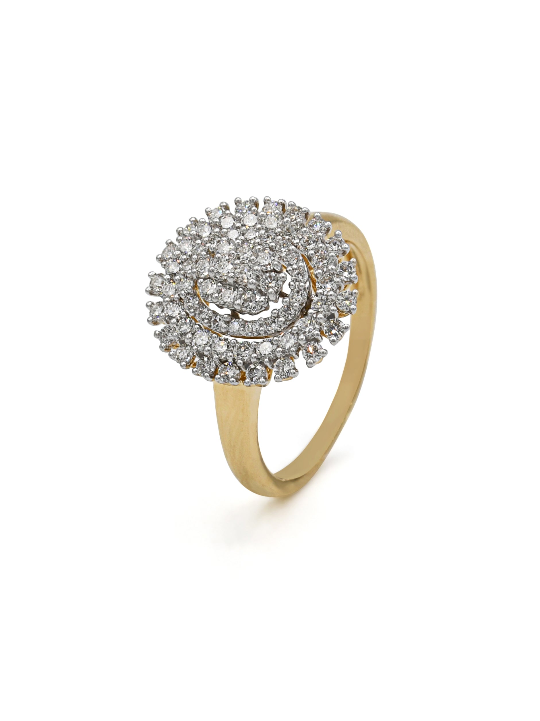 18ct Gold Dia Ladies Ring NW 4.85 GMS 68 Dia 0.98ct - Roop Darshan