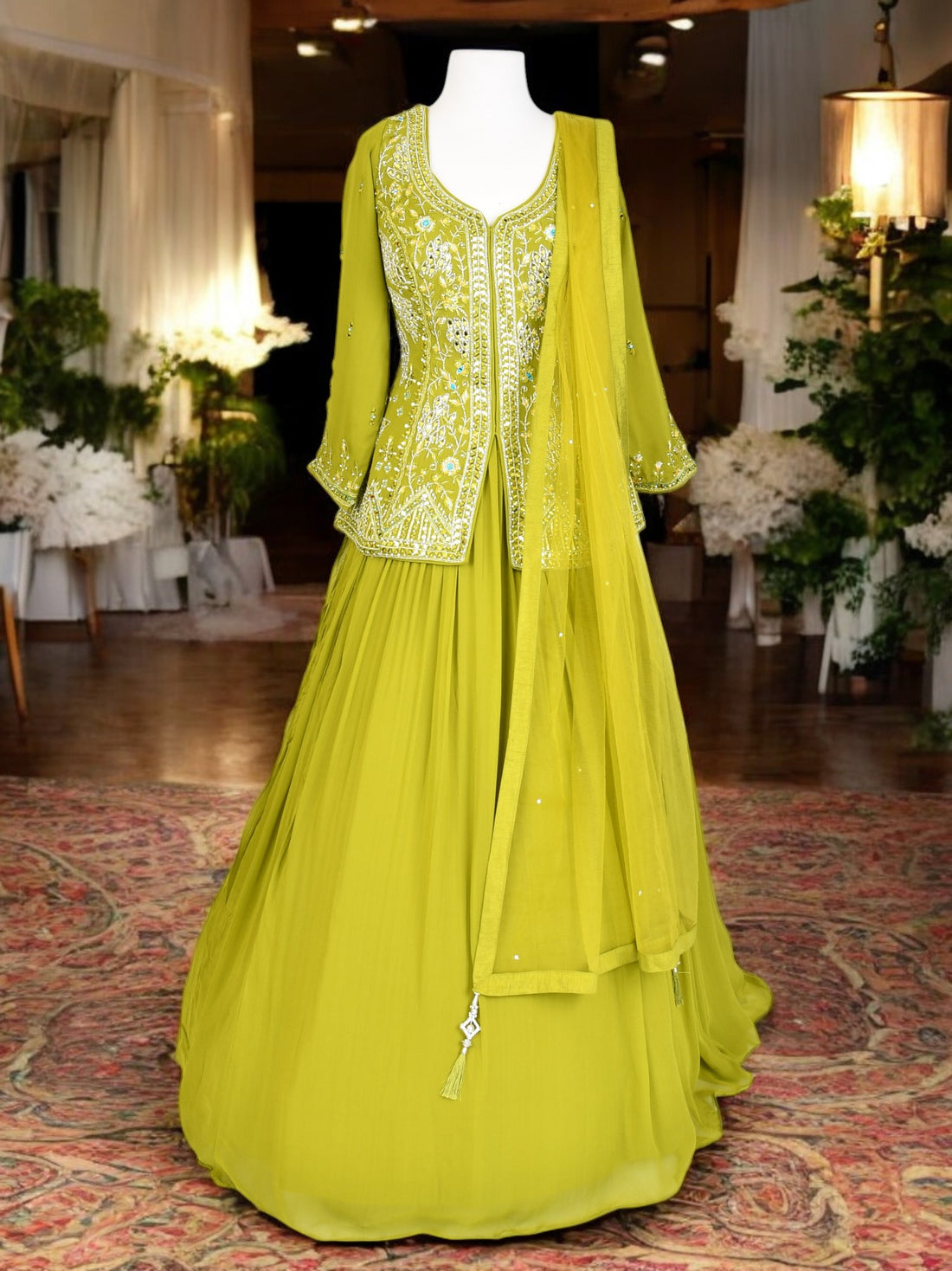 Nishani Long Top Lehenga. - Roop Darshan