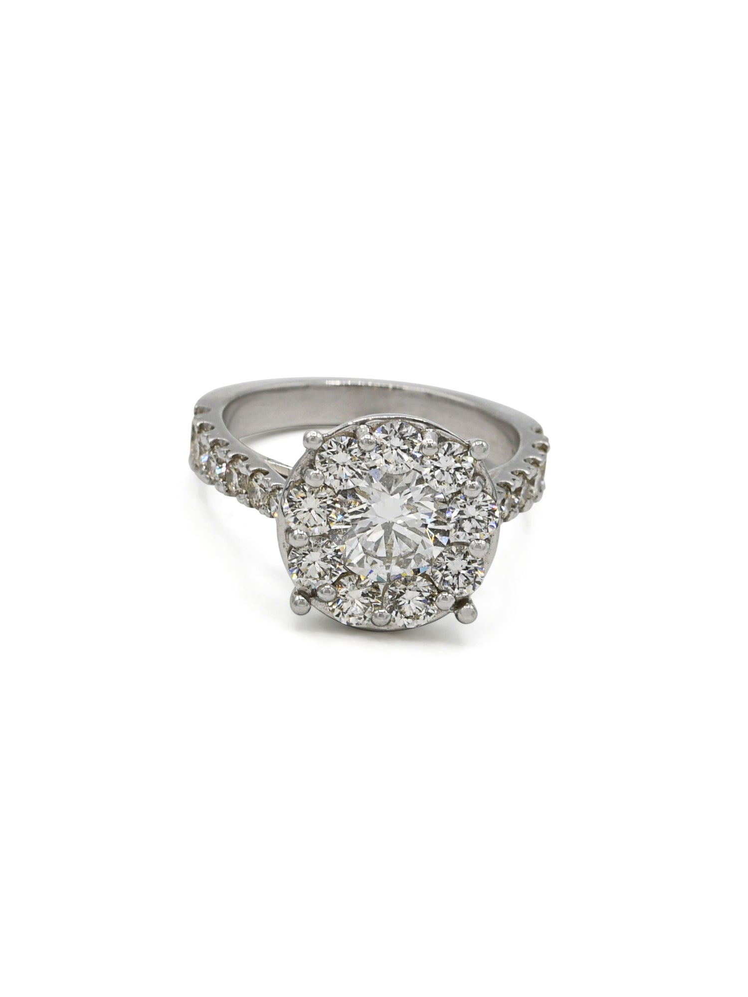 950 Platinum Diamond Ring 22 Dia 2.37ct - Roop Darshan